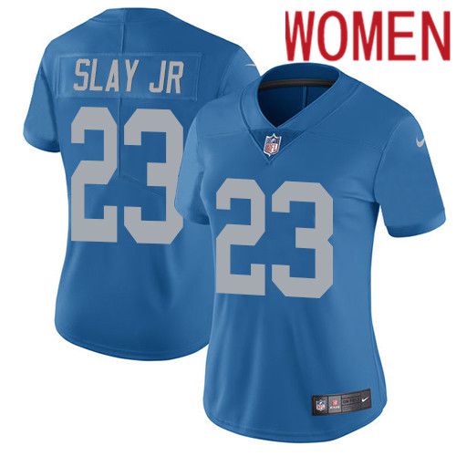 Women Detroit Lions #23 Darius Slay Nike Blue Alternate Vapor Limited NFL Jersey